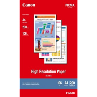 Canon High Resolution Paper, foto papír, speciálně vyhlazený, biela, A4, 106 g/m2, 200 ks, HR-101 A4, tonerový