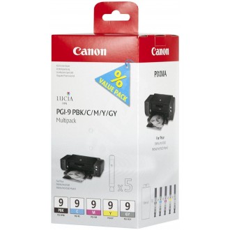 Canon PGI-9MBK/PC/PM/R/G (1033B011, 1033B013), originálny atrament, MBK/PC/PM/R/G