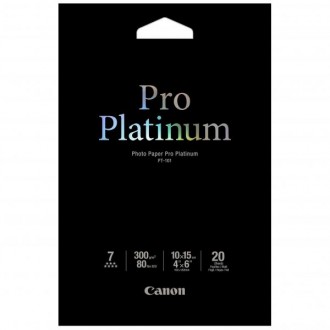 Canon Photo Paper Pro Platinum, foto papír, lesklý, biela, 10x15cm, 4x6