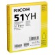Ricoh 405865 (GC 51YH), originálny atrament, žltý
