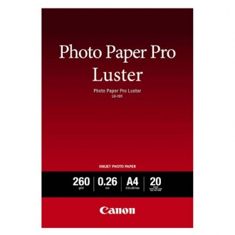 Canon Photo Paper Pro Luster, foto papier, lesklý, biely, A4, 260 g/m2, 20 ks, 6211B006, atramentový