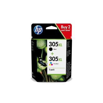 HP 6ZA94AE (305XL), originálny atrament, čierny/farebný, 2-pack