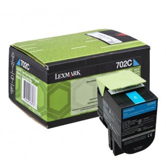Lexmark 70C20C0 (70C20CE), originálny toner, azúrový