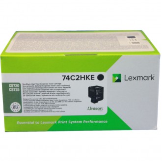Lexmark 74C2HK0 (74C2HKE, 74C0H10), originálny toner, čierny