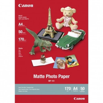 Canon Matte Photo Paper, foto papír, matný, biela, A4, 170 g/m2, 50 ks, MP-101 A4, tonerový