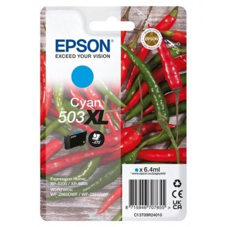 Epson T09R2 (C13T09R24010, 503XL), originálny atrament, azúrový, 6,4 ml, XL