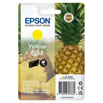 Epson T10G4 (C13T10G44020, 604), originálny atrament, žltý, 2,4 ml