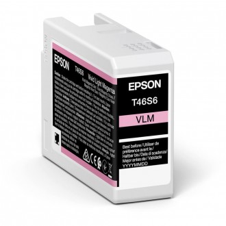 Epson T46S6 (C13T46S600), originálny atrament, vivid svetlo purpurový, 25 ml