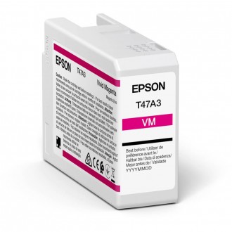 Epson T47A3 (C13T47A300), originálny atrament, vivid purpurový, 50 ml