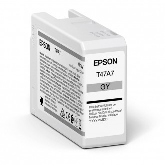 Epson T47A7 (C13T47A700), originálny atrament, šedý, 50 ml