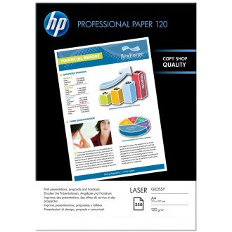 HP Professional Glossy Laser Photo Paper, foto papír, lesklý, biela, A4, 120 g/m2, 250 ks, CG964A, laserový