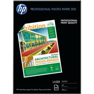 HP Profesional Glossy Laser Photo Paper, foto papír, lesklý, biela, A4, 200 g/m2, 100 ks, CG966A, laserový