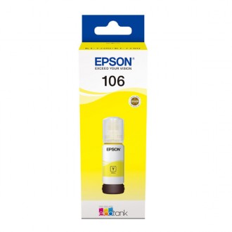 Epson T00R4 (C13T00R440, 106), originálny atrament, žltý, 70 ml