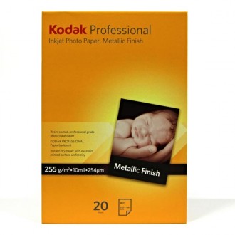 Kodak Professional Inkjet Photo paper, Metallic, papír, biela, A3+, 255 g/m2, KPROA3+MTL, pro tonerové tiskárny