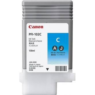 Canon PFI-102C (0896B001), originálny atrament, azúrový, 130 ml