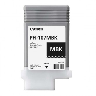Canon PFI-107MBk (6704B001), originálny atrament, matne čierny, 130 ml