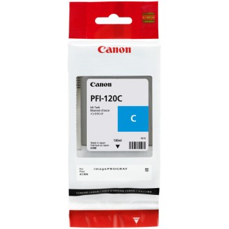Canon PFI-120C (2886C001), originálny atrament, azúrový, 130 ml