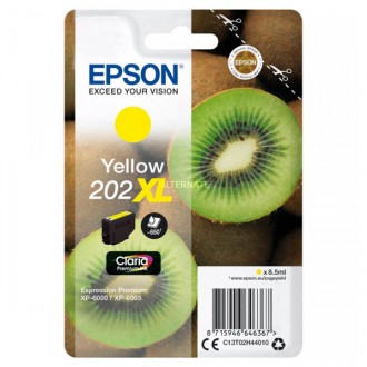 Epson T02H440 (C13T02H44010, 202XL), originálny atrament, žltý, 8,5 ml, XL