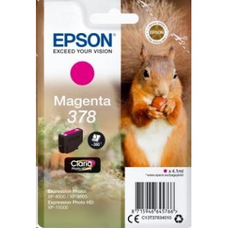 Epson T3783 (C13T37834010), originálny atrament, purpurový, 4,1 ml