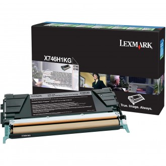 Lexmark X746H1KG, originálny toner, čierny