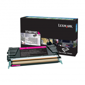 Lexmark X748H1MG, originálny toner, purpurový