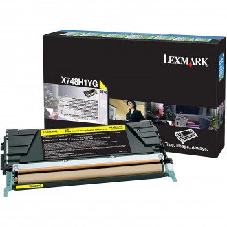 Lexmark X748H1YG, originálny toner, žltý