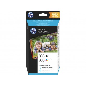 HP Z4B62EE (303), originálny atrament, čierny/farebný, +Photo Pack