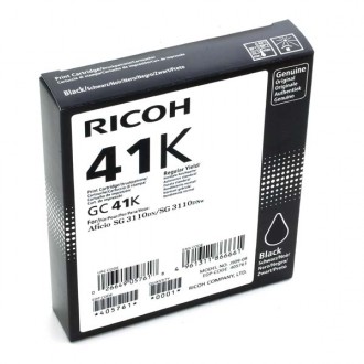 Ricoh GC-41HK (405761), originálna gelová náplň, čierna
