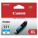 Canon CLI-551CXL (6444B001), originálny atrament, azúrový, 11 ml, XL