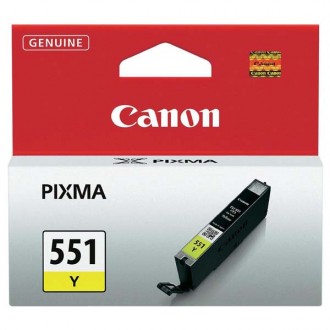 Canon CLI-551Y (6511B001), originálny atrament, žltý, 7 ml