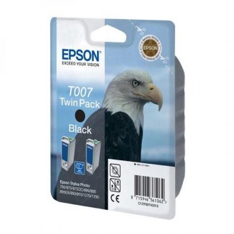 Epson T007402 (C13T007402), originálny atrament, čierny, 2 × 16 ml, 2-pack