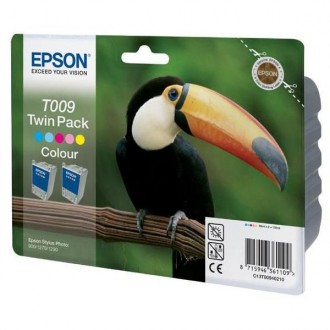 Epson T009402 (C13T00940210), originálny atrament, farebný, 2 × 66 ml, 2-pack