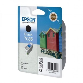 Epson T036 (C13T036140), originálny atrament, čierny, 10 ml
