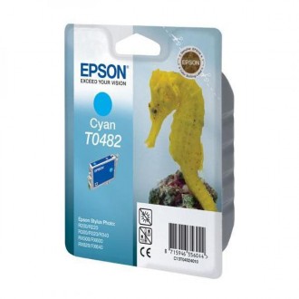 Epson T0482 (C13T048240), originálny atrament, azúrový, 13 ml