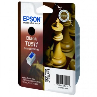 Epson T051140 (C13T051140), originálny atrament, čierny, 24 ml