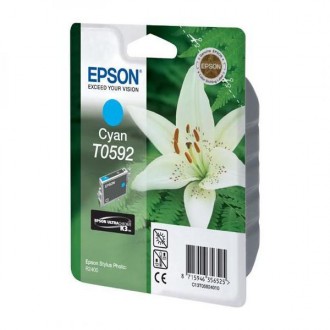 Epson T0592 (C13T059240), originálny atrament, azúrový, 13 ml