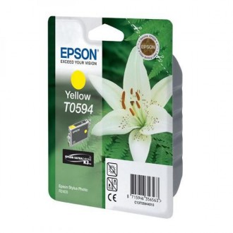Epson T0594 (C13T059440), originálny atrament, žltý, 13 ml