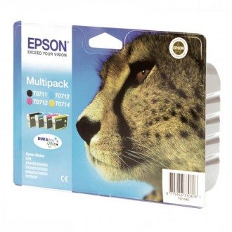 Epson T0715 (C13T07154010), originálny atrament, CMYK, 4-pack