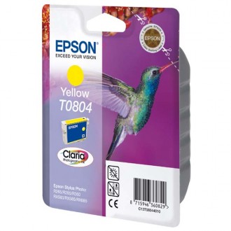 Epson T0804 (C13T08044011), originálny atrament, žltý, 7,4 ml