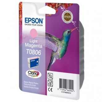 Epson T0806 (C13T08064011), originálny atrament, svetlo purpurový, 7,4 ml
