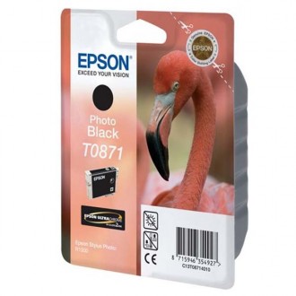 Epson T0871 (C13T08714010), originálny atrament, photo čierny, 11,4 ml