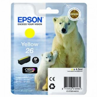 Epson T2614 (C13T26144012), originálny atrament, žltý, 4,5 ml