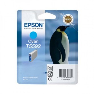 Epson T5592 (C13T55924010), originálny atrament, azúrový, 13 ml