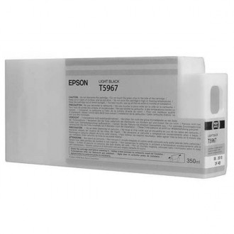 Epson T5967 (C13T596700), originálny atrament, svetlo čierny, 350 ml