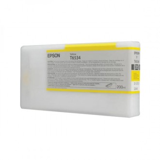 Epson T6534 (C13T653400), originálny atrament, žltý, 200 ml