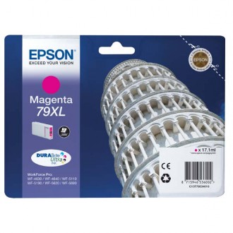 Epson T7903XL (C13T79034010), originálny atrament, purpurový, 17 ml