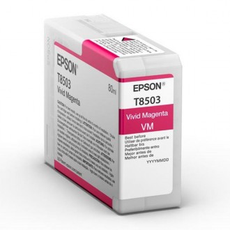 Epson T8503 (C13T850300), originálny atrament, purpurový, 80 ml