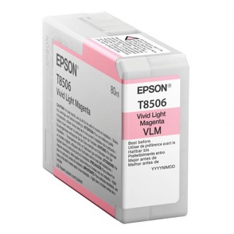Epson T8506 (C13T850600), originálny atrament, svetlo purpurový, 80 ml