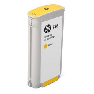 HP F9J65A (728), originálny atrament, žltý, 130 ml