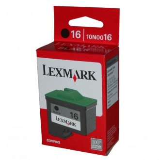 Lexmark 10N0016E (#16), originálny atrament, čierny